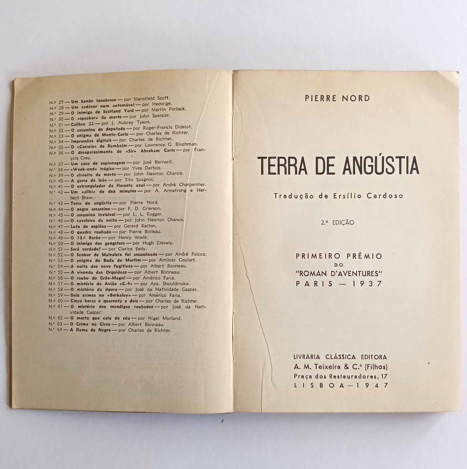 TERRA DE ANGÚSTIA - Pierre Nord