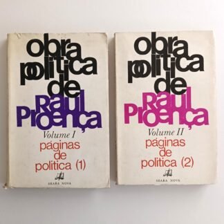 OBRA POLITICA DE RAUL PROENÇA, Volumes 1 e 2 - Raul Proença